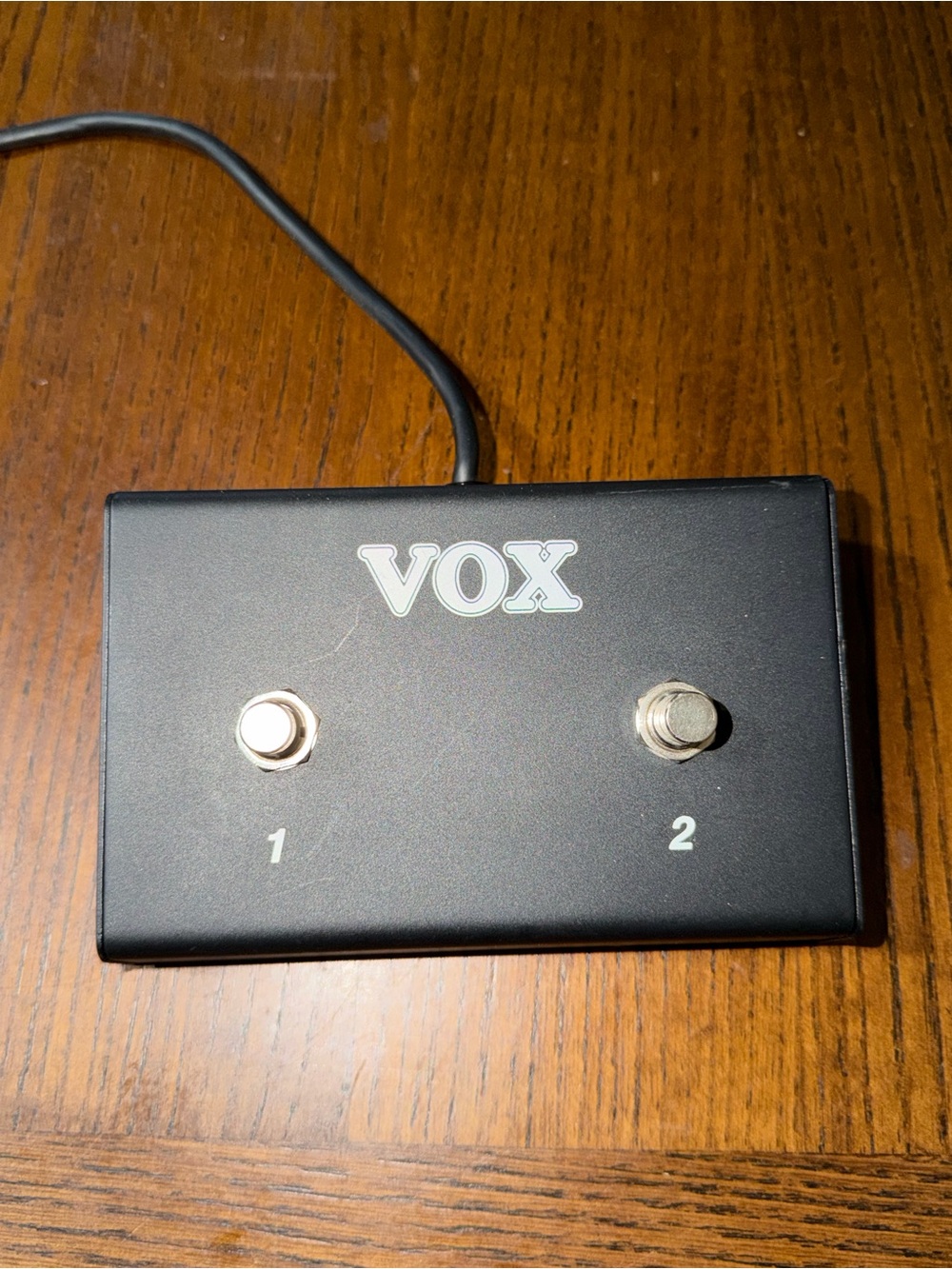 Black 2-Button Footswitch for Amplifier Control